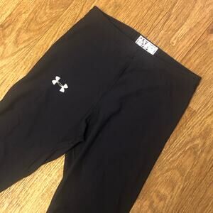 Under Armour Black Dark Gray Leggings Size Medium